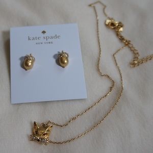 ADORABLE KATE SPADE FOX AND ACORN SET